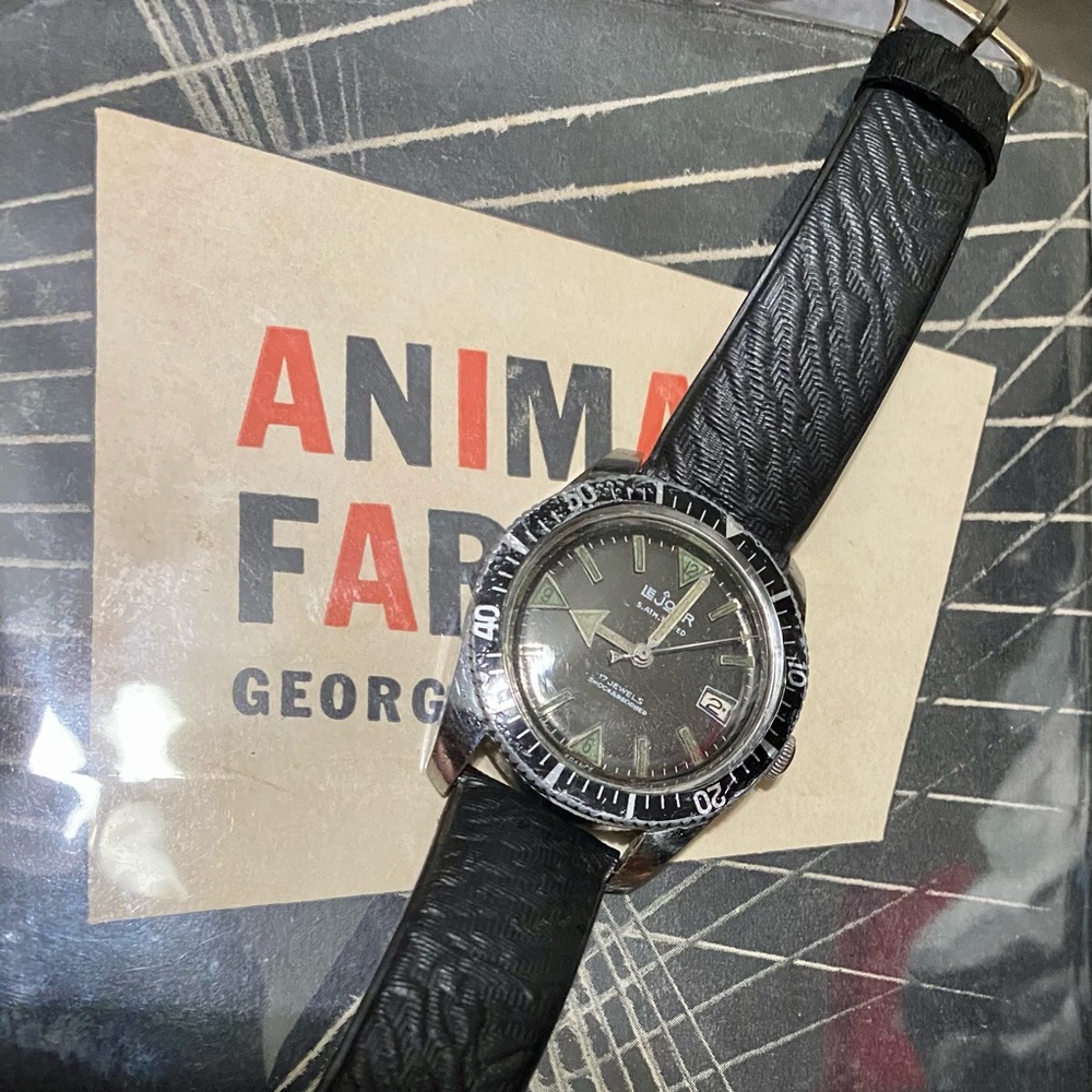 Vintage Swiss Le Jour Dive Watch RARE RUNS